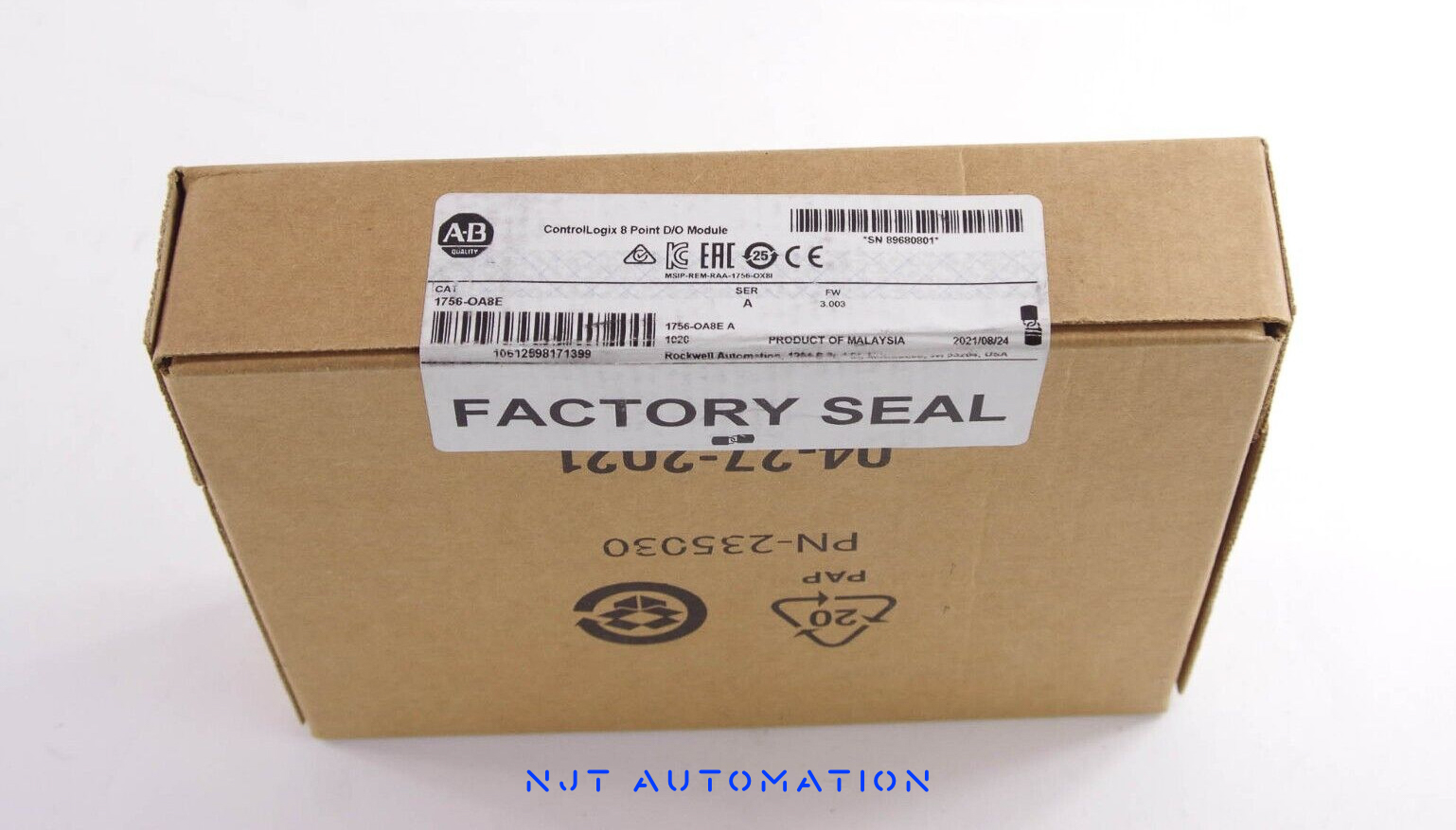Allen-Bradley 1756-OA16 ControlLogix digital output module, 16-point, 120/240V AC – front view